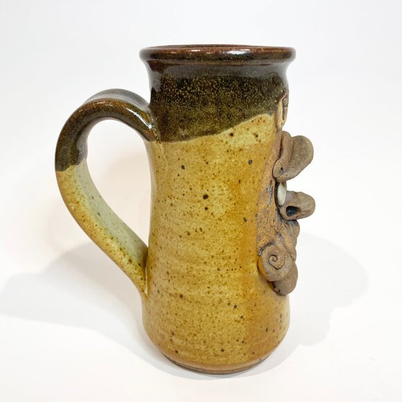 Vintage Ugly Funny Face Studio Pottery Beer Stein / Mug - Picture 4 of 7